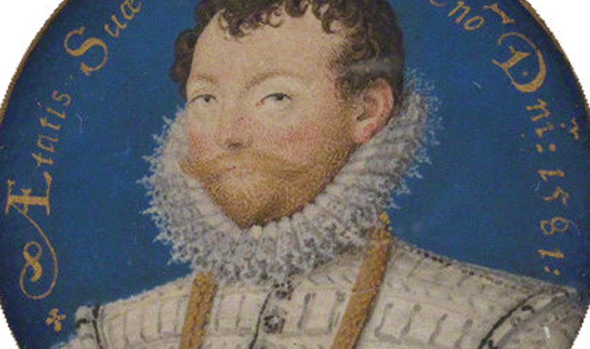 Aastast 1581 pärit miniatuurportree sir Francis Drake’ist. Autor Nicolas Hilliardi.