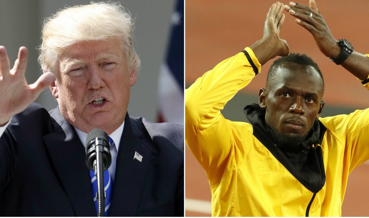 Donald Trump ja Usain Bolt