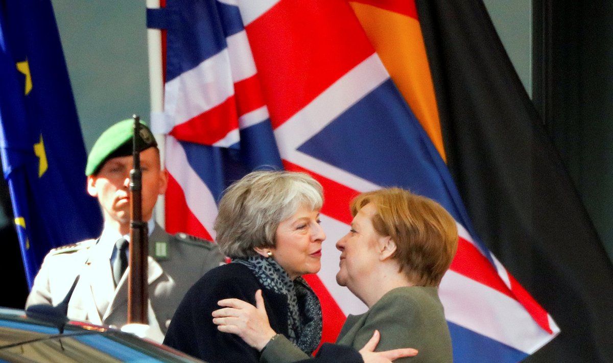 Briti peaminister Theresa May eile Berliinis Saksa liidukantsleri Angela Merkeliga