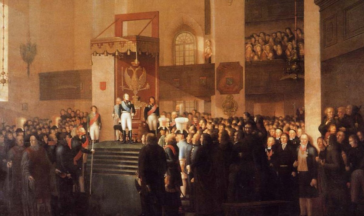 Vene keiser avab Porvoos alamate seisuste ühiskoosoleku, millega kinnitati Soome ühinemine tsaaririigi koosseisu.