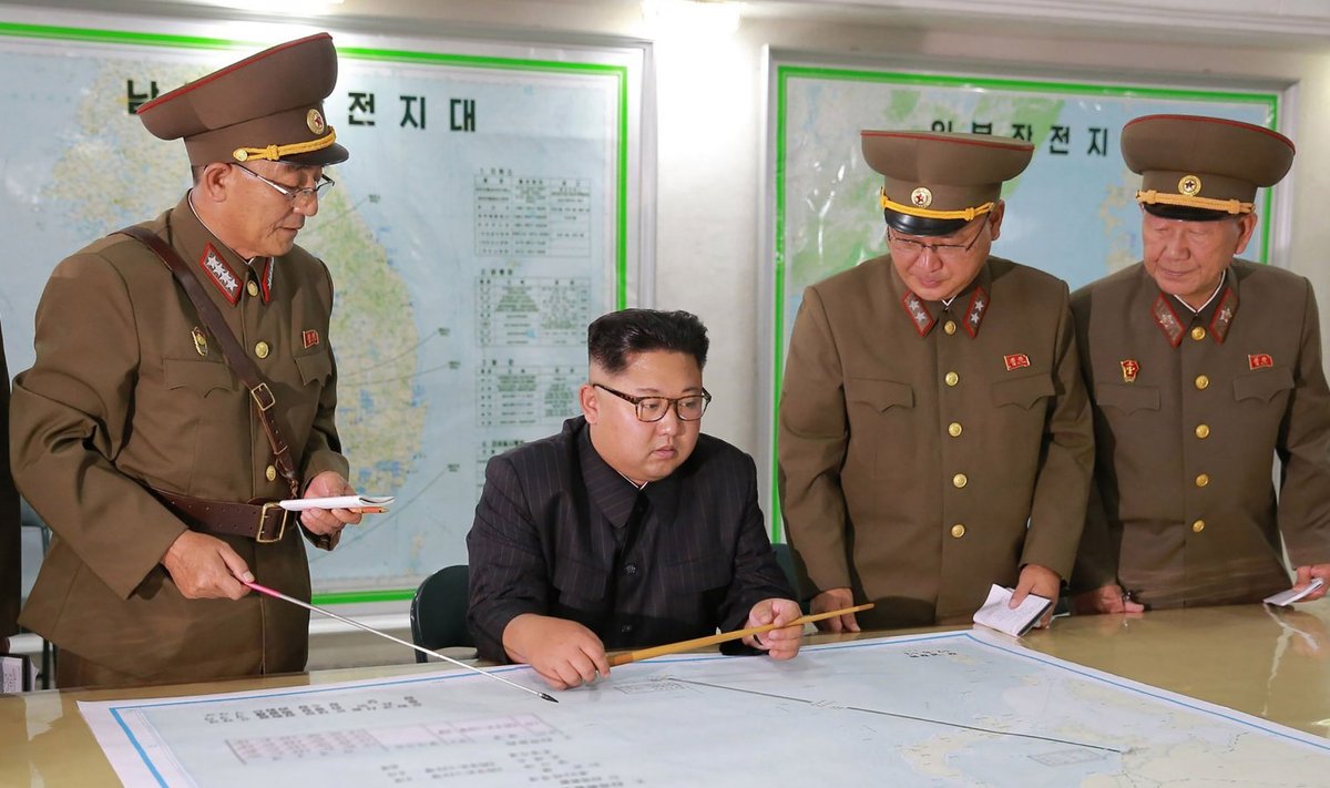 Põhja-Korea riigipea Kim Jong-un uurib plaani, kuidas teha raketirünnak USA Guami pihta