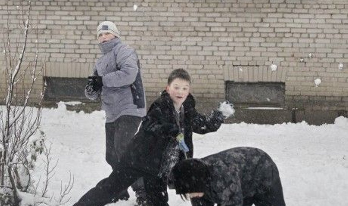 Poisid mängivad luemsõda.