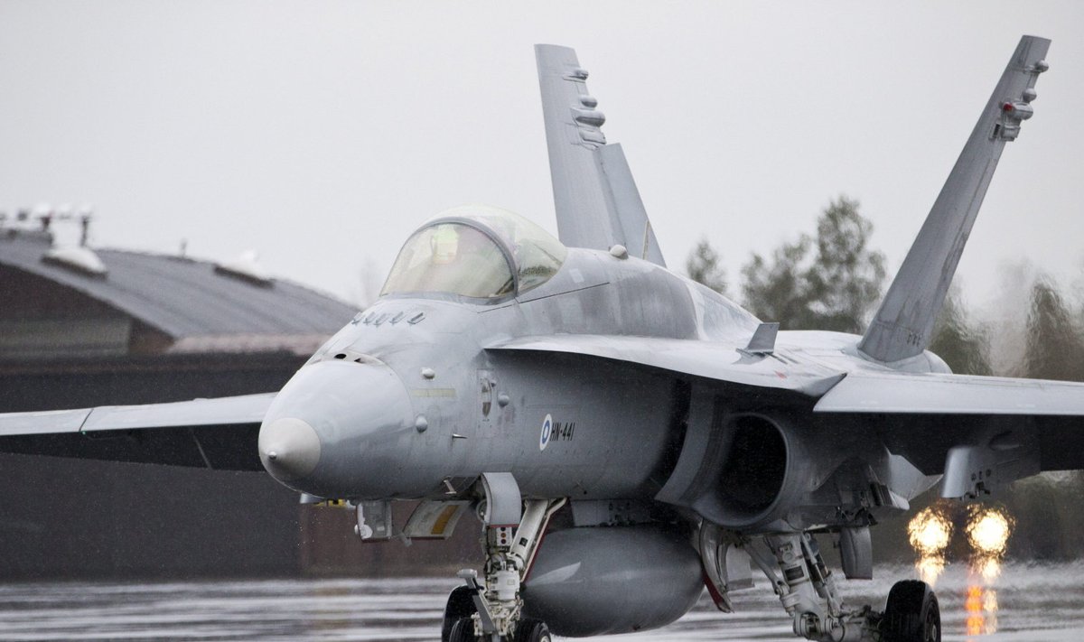 Soome õhuväes praegu kasutusel olev F/A-18 Hornet