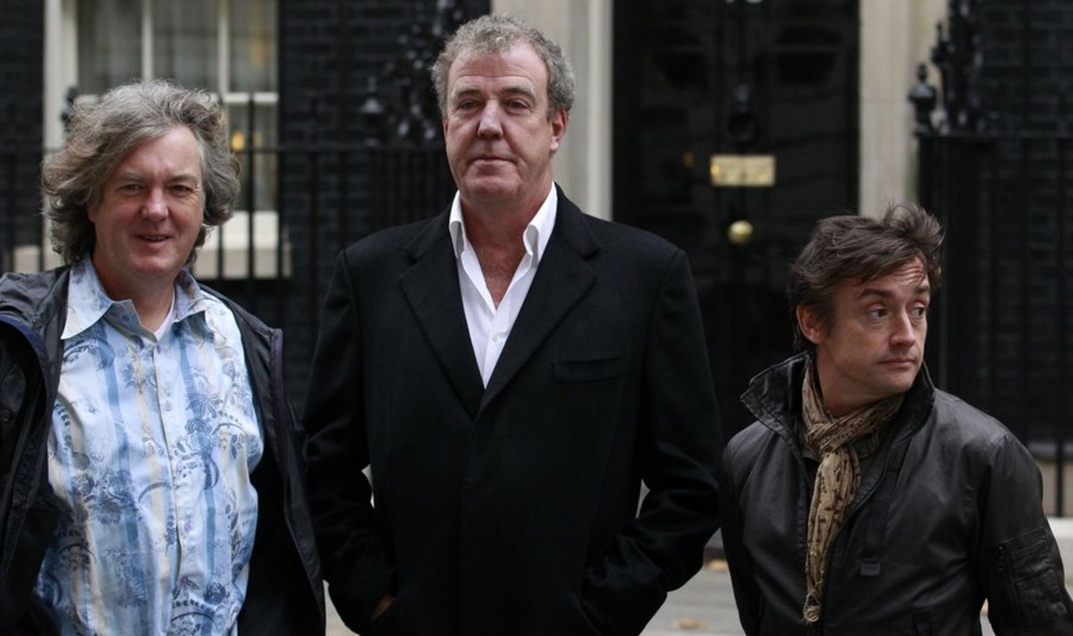 BBC autosaate tähed: James May (vasakult), Jeremy Clarkson ja Richard Hammond