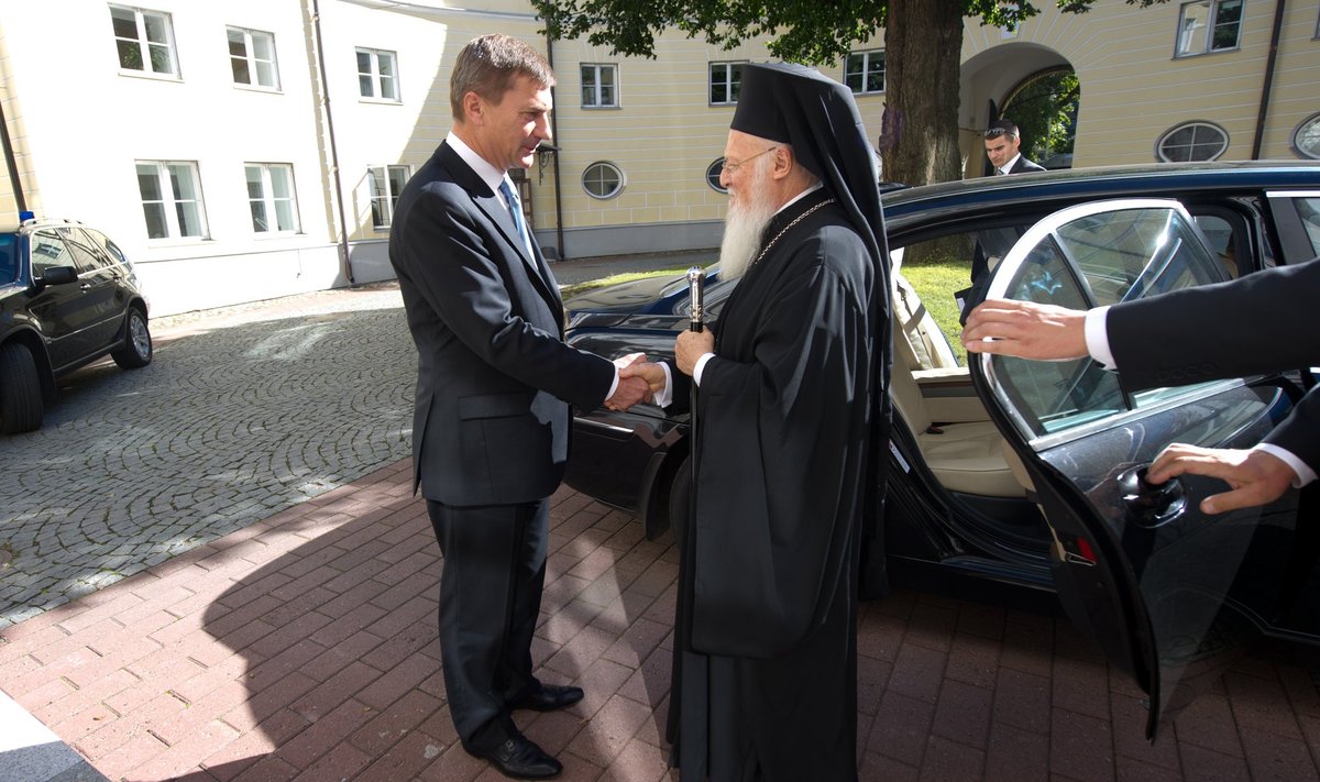Patriarh Bartolomeuse ja Andrus Ansipi kohtumine