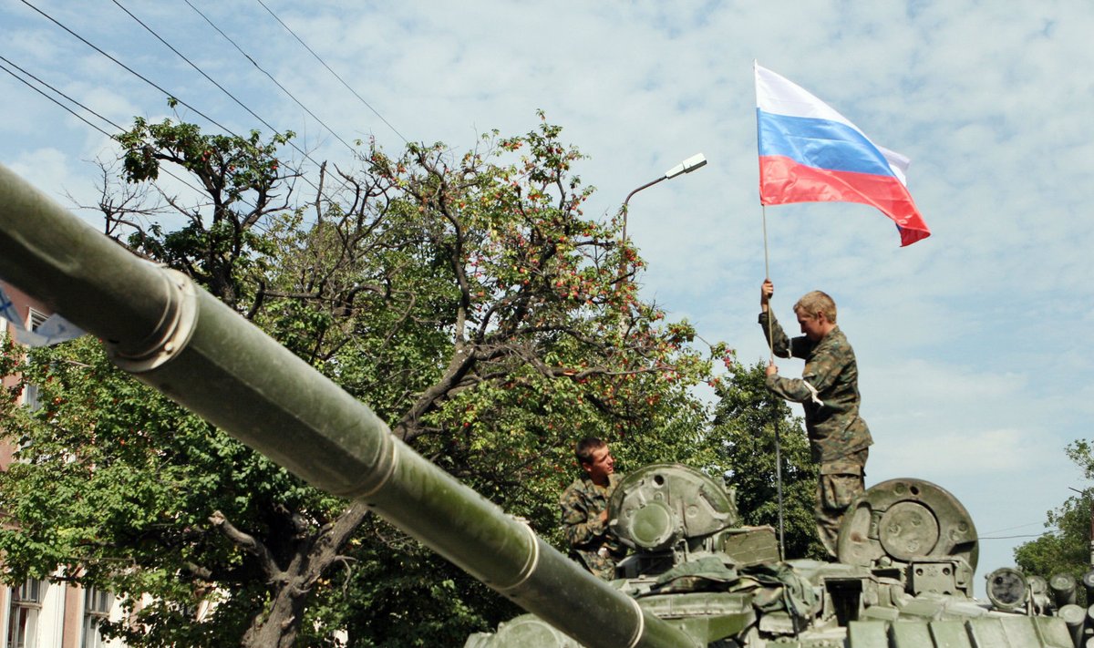 Vene sõdurid 2008. aasta augustis Tskhinvalis 
