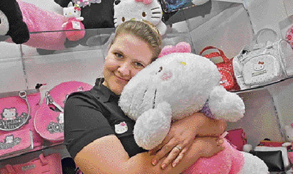 Kaupluse Hello Kitty müüja Margit Gregvel-Uussaar võeti veebruaris tööle palgatoetusega.