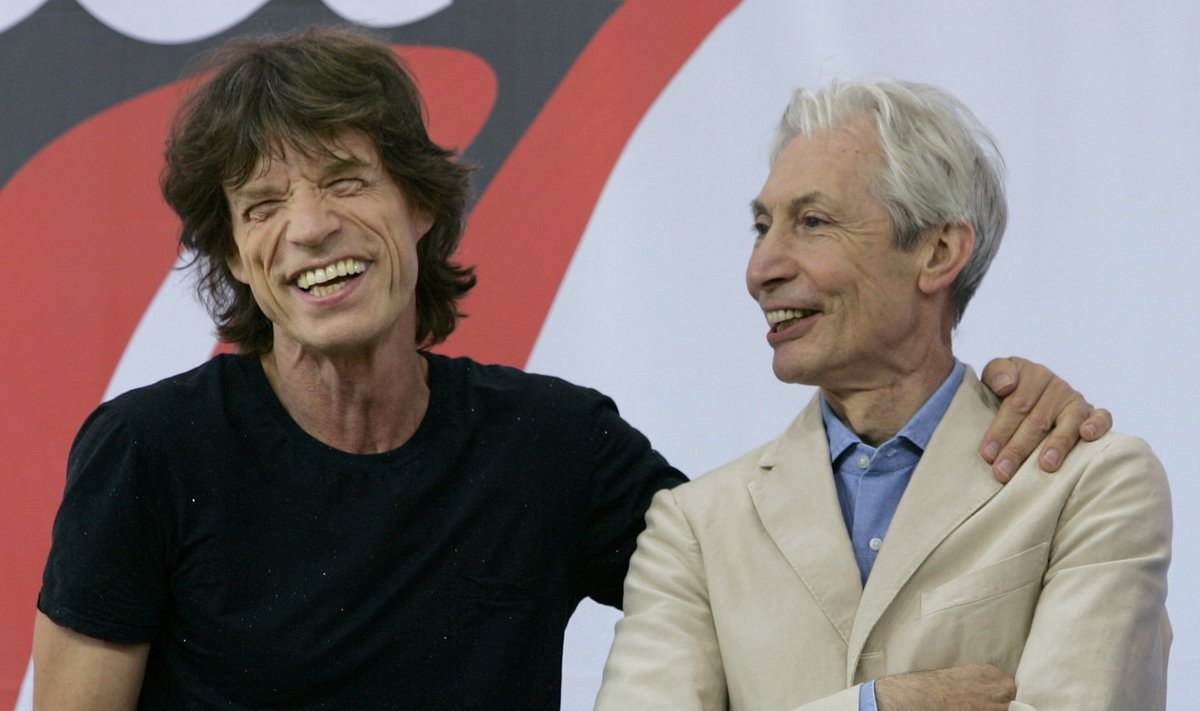 Mick Jagger ja Charlie Watts.