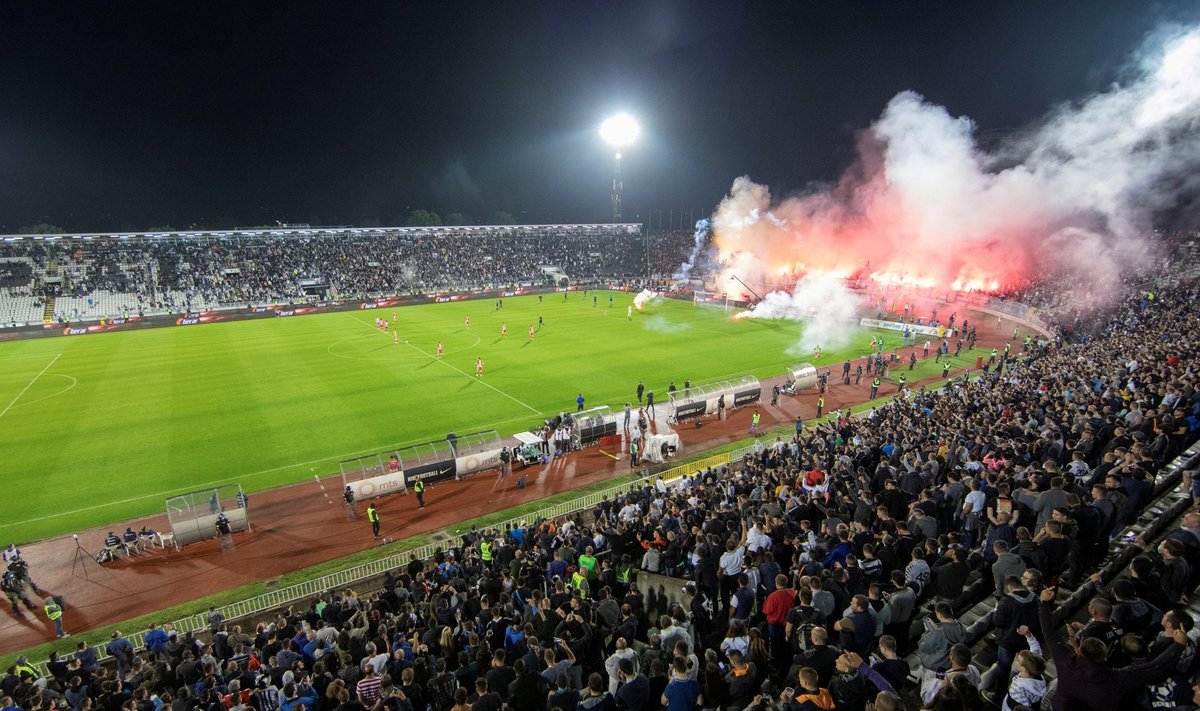 Belgradi Partizani koduareen, kus Eesti jalgpallikoondis teenis ilmselt oma seni kõige meeldejäävama võidu.