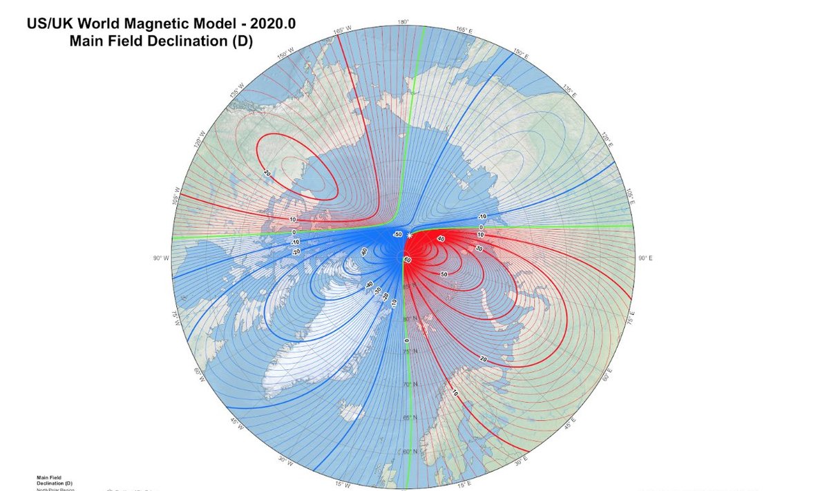 Maa magnetpoolus on ületanud nullmeridiaani