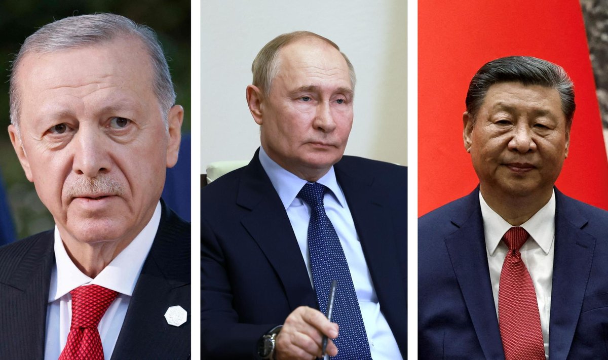 Recep Tayyip Erdoğaniga, Vladimir Putin Putin ja Xi Jinpingi kohtuvad homme Kasahstanis.