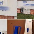 "Это наглость": Школьники из Кохтла-Ярве “разукрасили” жилой дом и оставили свои Instagram-аккаунты, чтобы на них подписывались