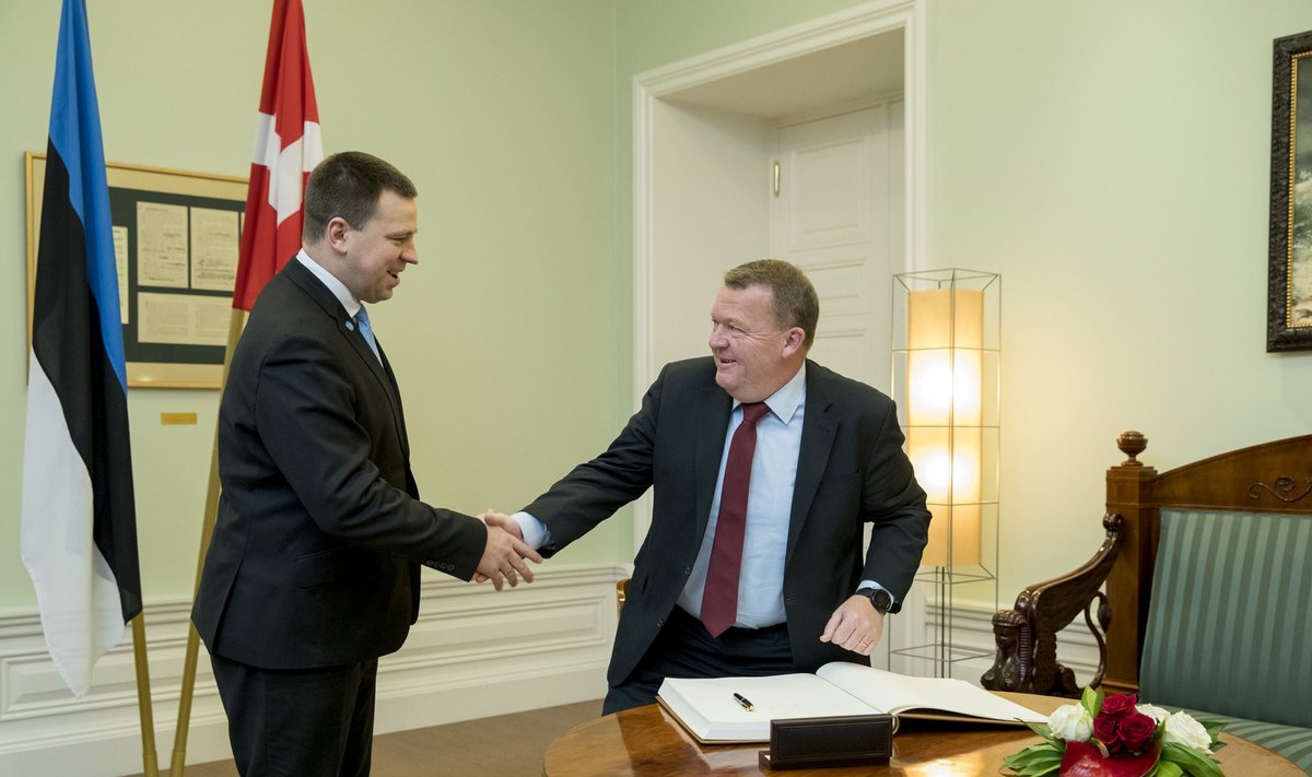 Jüri Ratas ja Taani peaminister  Lars Løkke Rasmussen