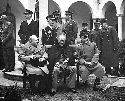 Churchill, Roosevelt ja Stalin Jalta konverentsil