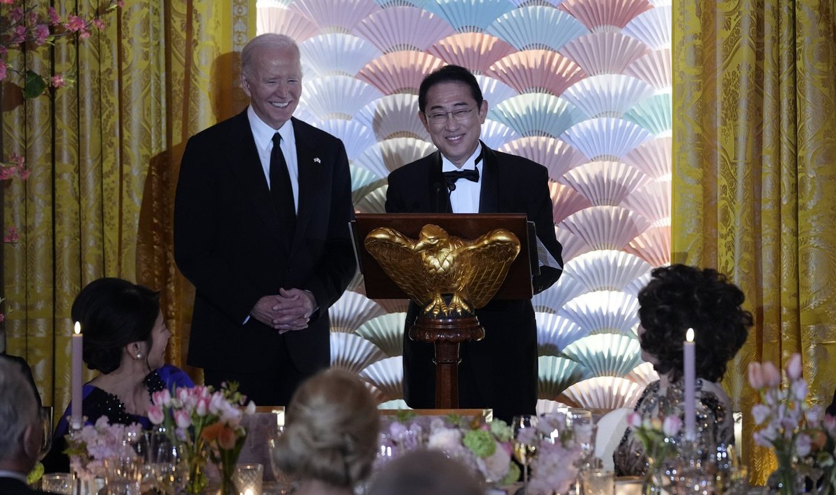 USA president Joe Biden ja Jaapani peaminister Fumio Kishida.