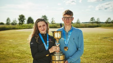 14-aastane Hannah Õunap ja 18-aastane Richard Teder tulid Eesti golfimeistriteks