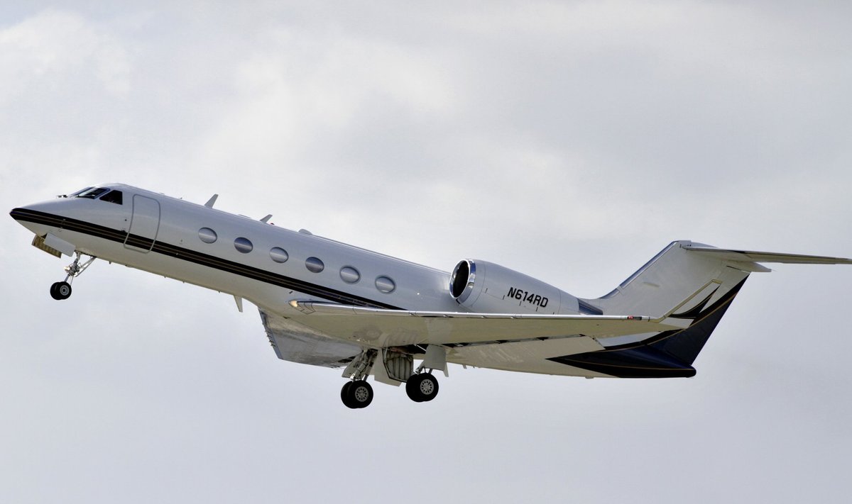 A private jet thought to be carrying the body of Whitney Houston departs Van Nuys Airport in Los Angeles