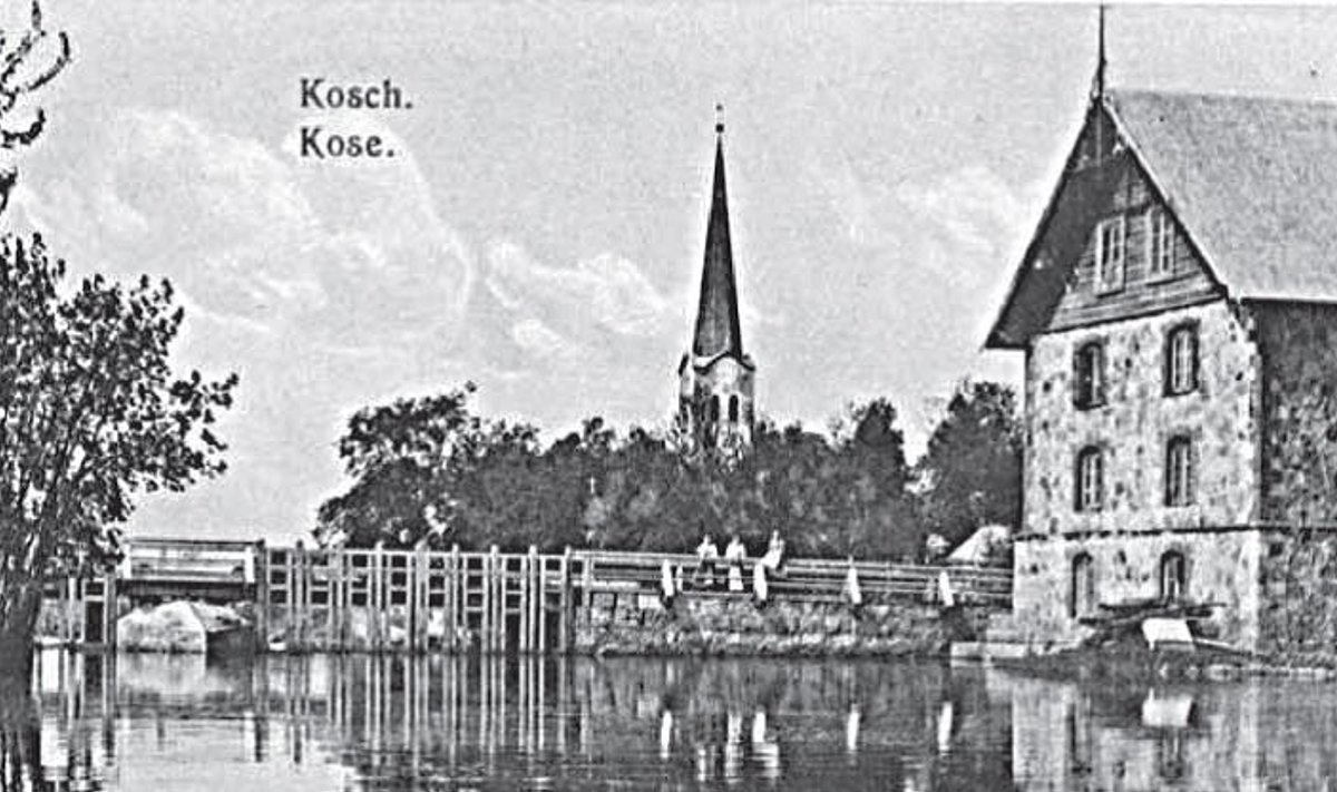 Kose:  jõgi, veski ja kirik