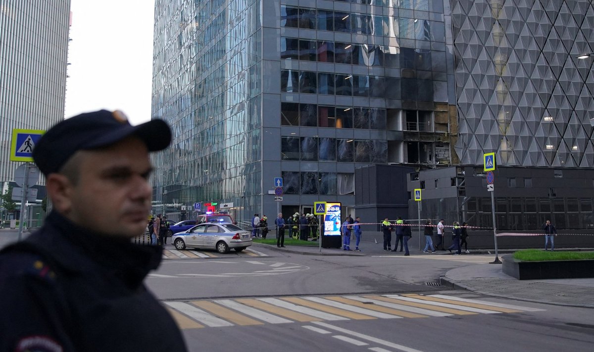 Vene politseinik pärast Moskva droonirünnakut, 30. juuli