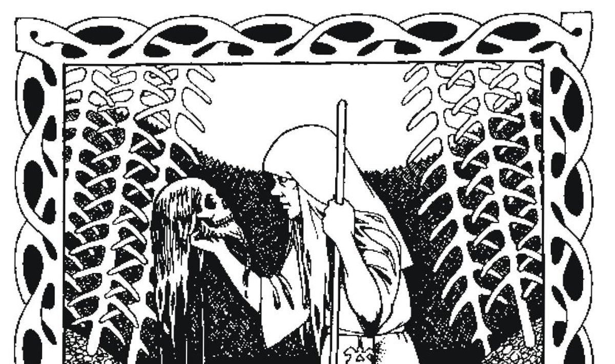 OLLA VÕI MITTE OLLA: vepsa kunstnik Aleksei Maksimovi illustratsioon „Kalevala“ XV runole.