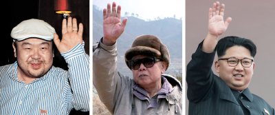 Kim Jong-nam, Kim Jong-il ja Kim Jong-un. 
