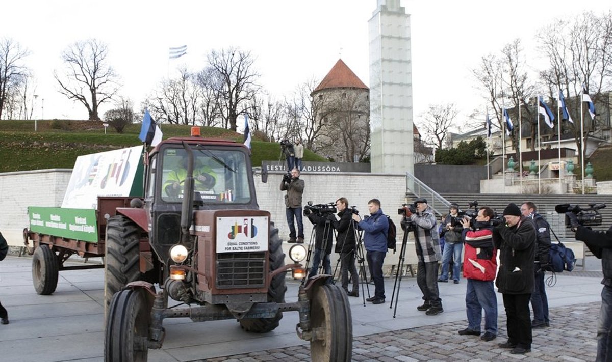 Eesti põllumehed protesteerimas madalate toetuste vastu