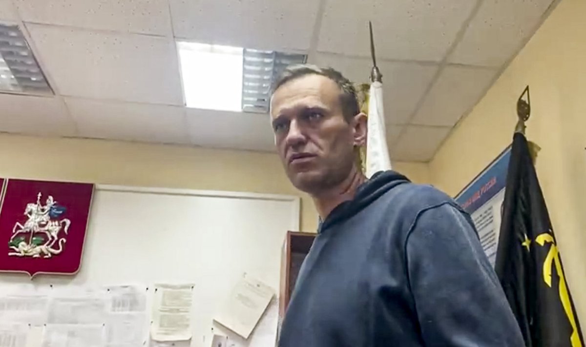 Aleksei Navalnõi täna kohtus. 
