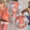 VÕRDLE | Fännid kardavad staari koerte pärast: kahe suure lihunikunoaga tantsinud Britney Spearsi kehal on nähtavad vigastused 