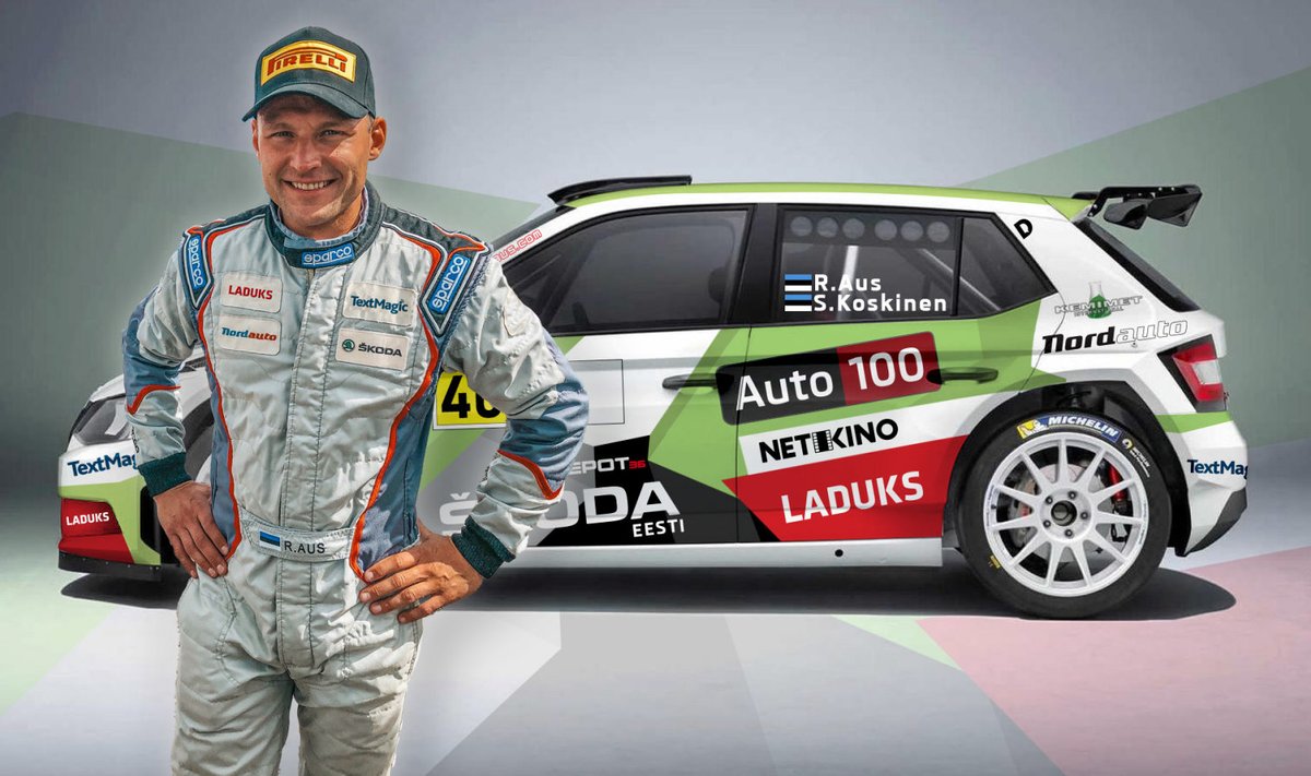 Rainer Aus ja tema Rally Estonia 2020 Škoda Fabia R5