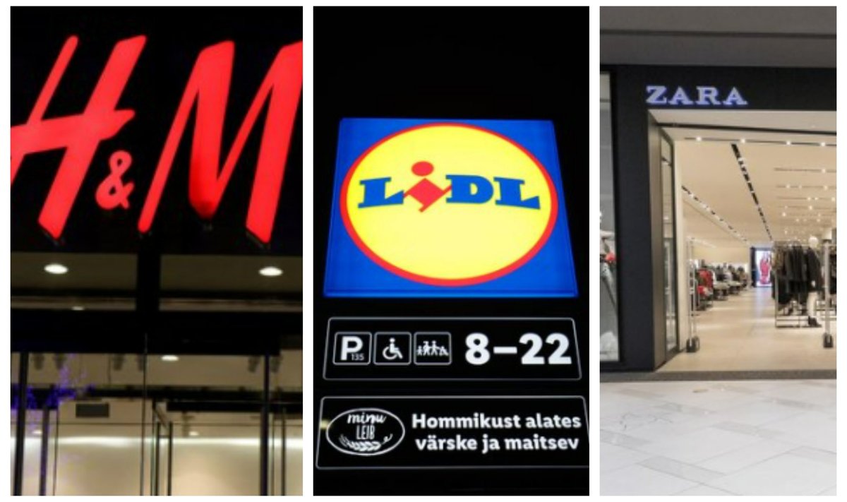 H&M, Lidl ja Zara