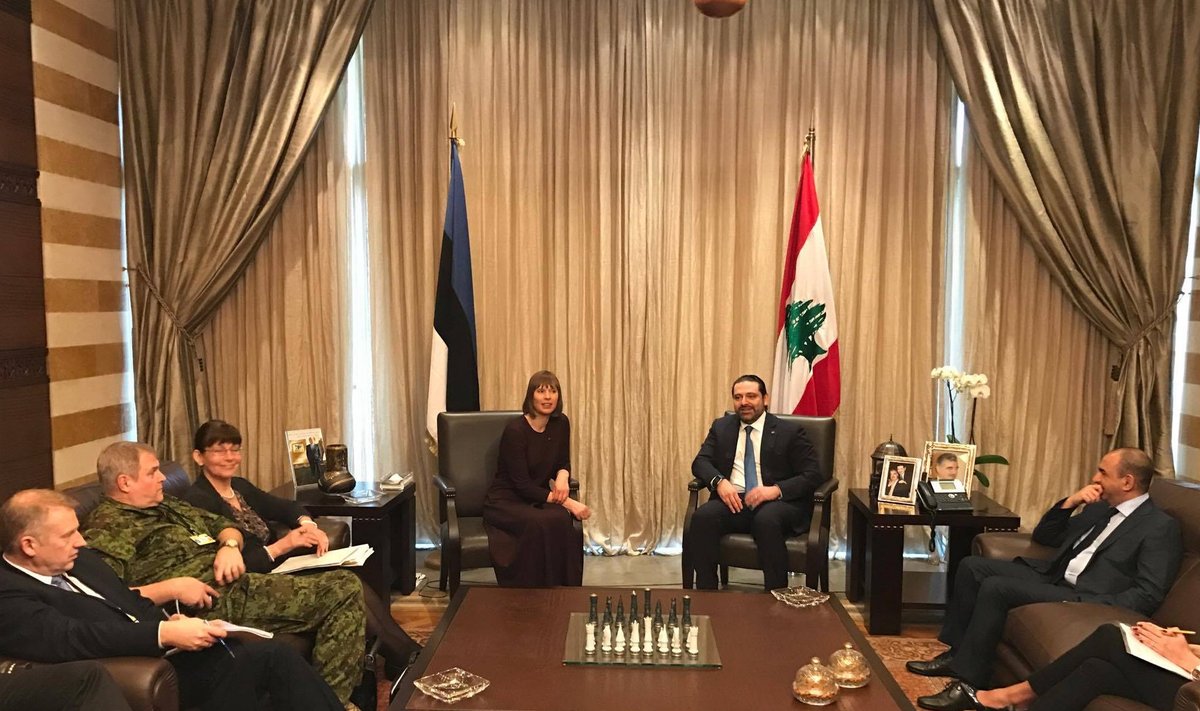 President Kaljulaid ja Liibanoni peaminister Saad Hariri