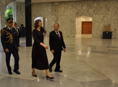 President Kaljulaid Liibanoni presidendi Michel Aouniga 