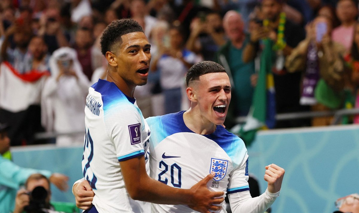 Jude Bellingham ja Phil Foden.