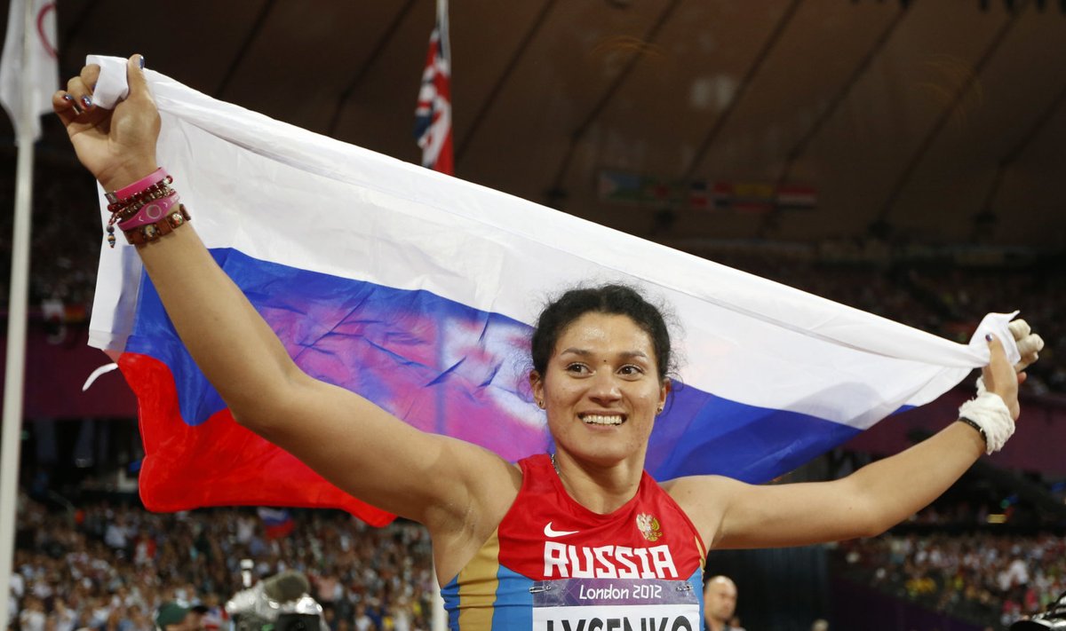 Dopinguga vahele jäänud Londoni olümpiavõitja Tatjana Lõssenko.
