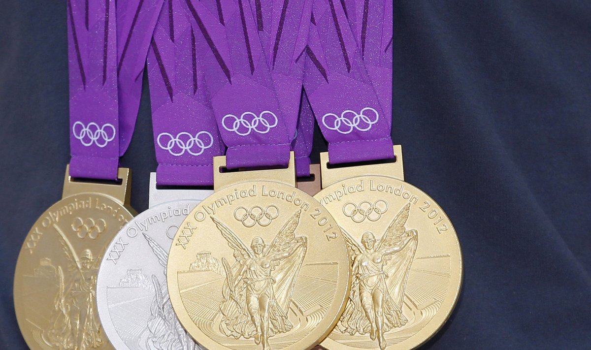 Londoni olümpiamängude medalid.