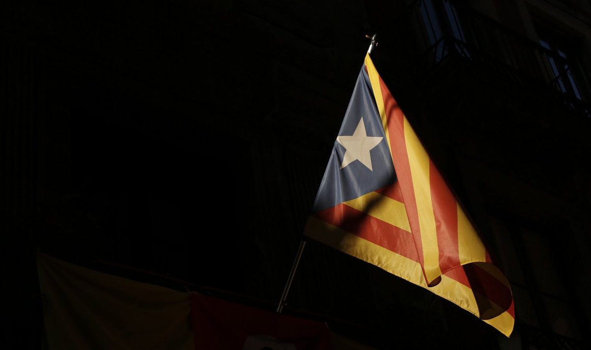 Kataloonia iseseisvuslaste lipp.