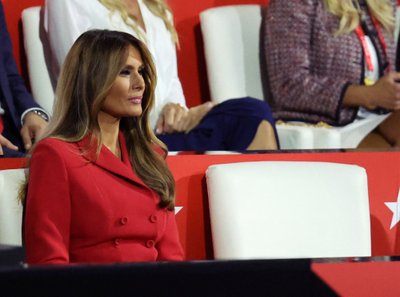 Melania Trump neljapäeval oma abikaasa kõnet kuulamas.