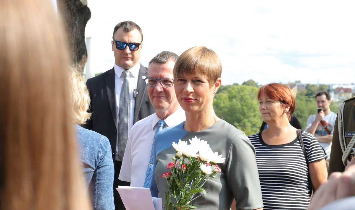 Kersti Kaljulaid mullu Narvas