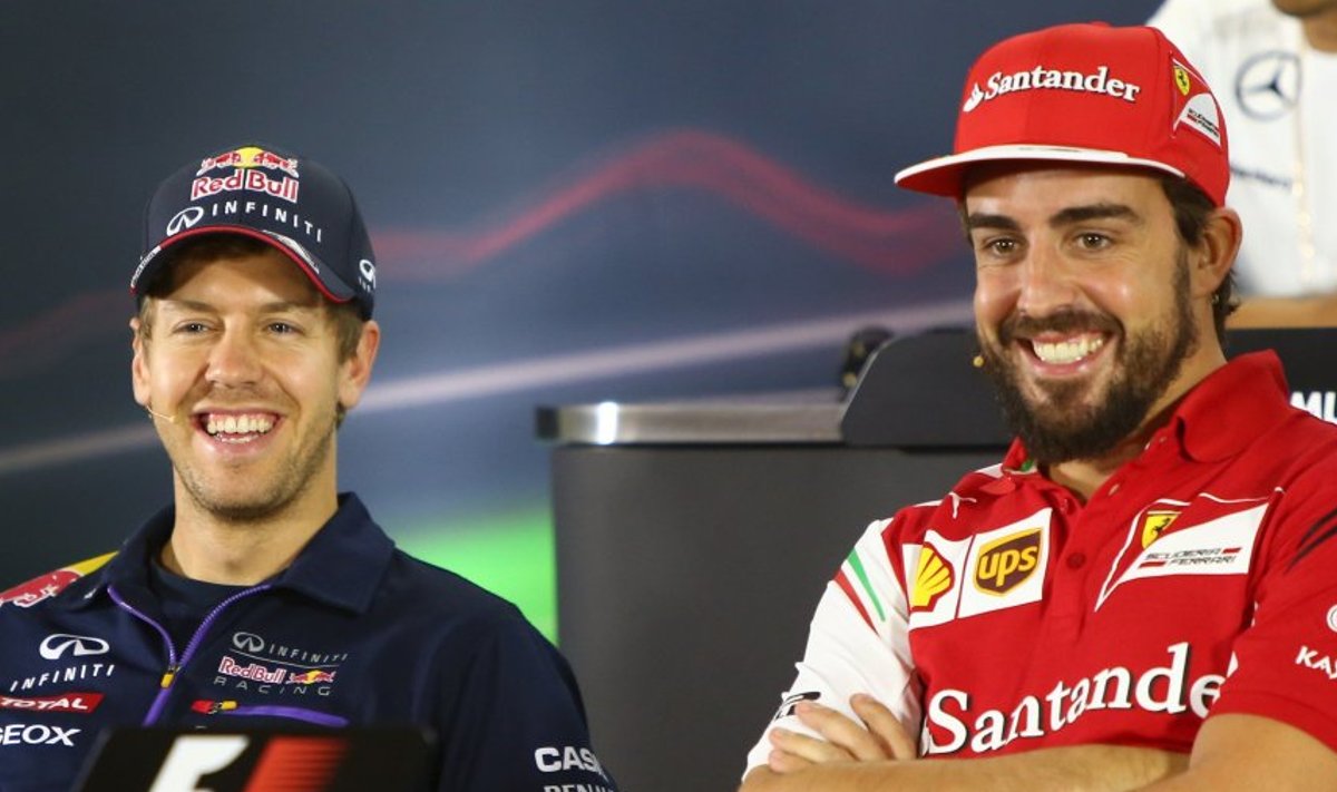 Sebastian Vettel ja Fernando Alonso