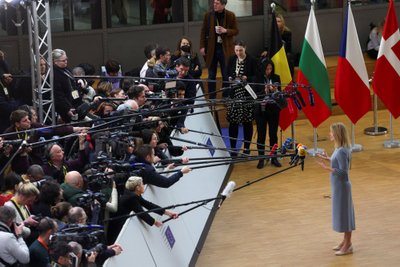 Kaja Kallas 9. veebruaril Euroopa Ülemkogul