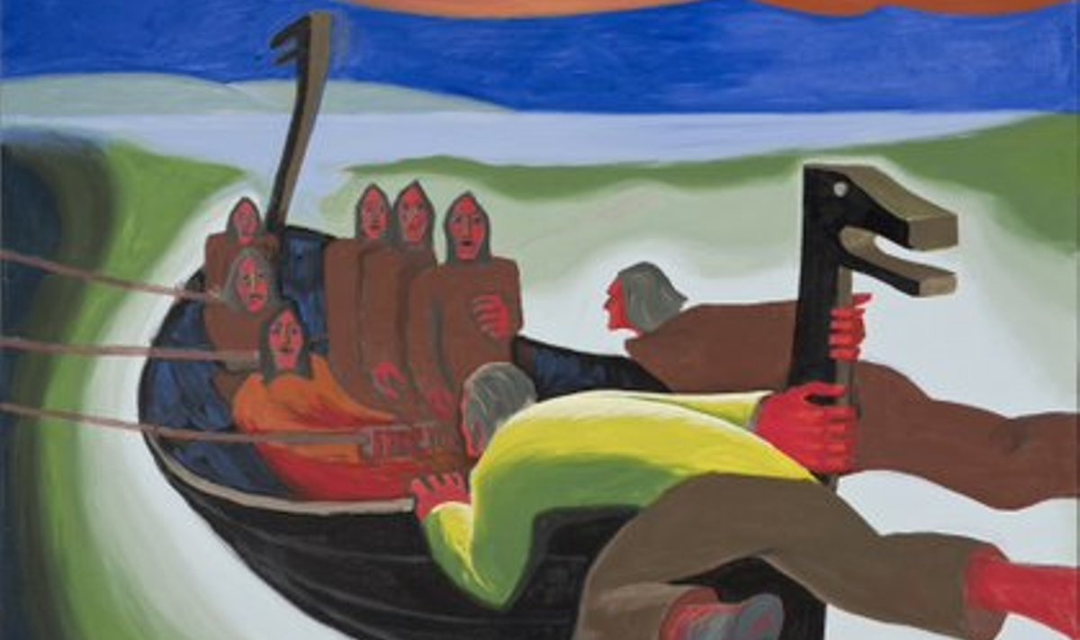 Кальо Пыллу (1934–2010). Усилие воли, 2003. Масло. Собрание Тийта Пруули