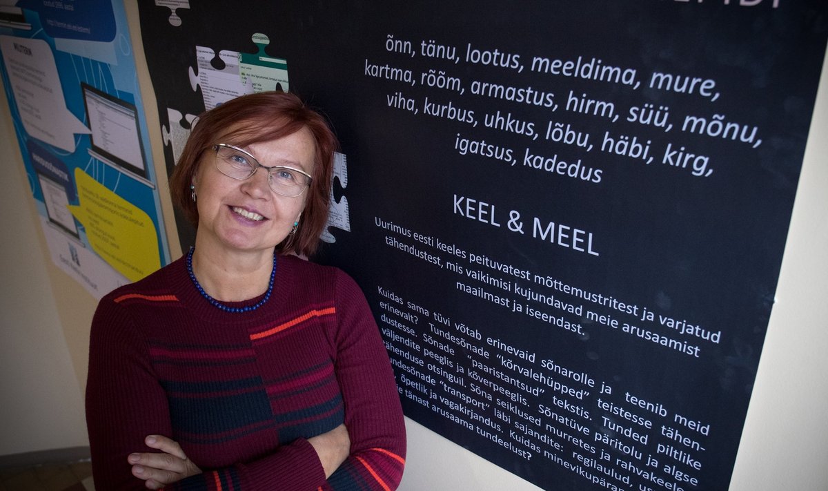 Keeleteadlane Eve Vainik on 15 aastat eesti keele tundesõnavara uurinud.