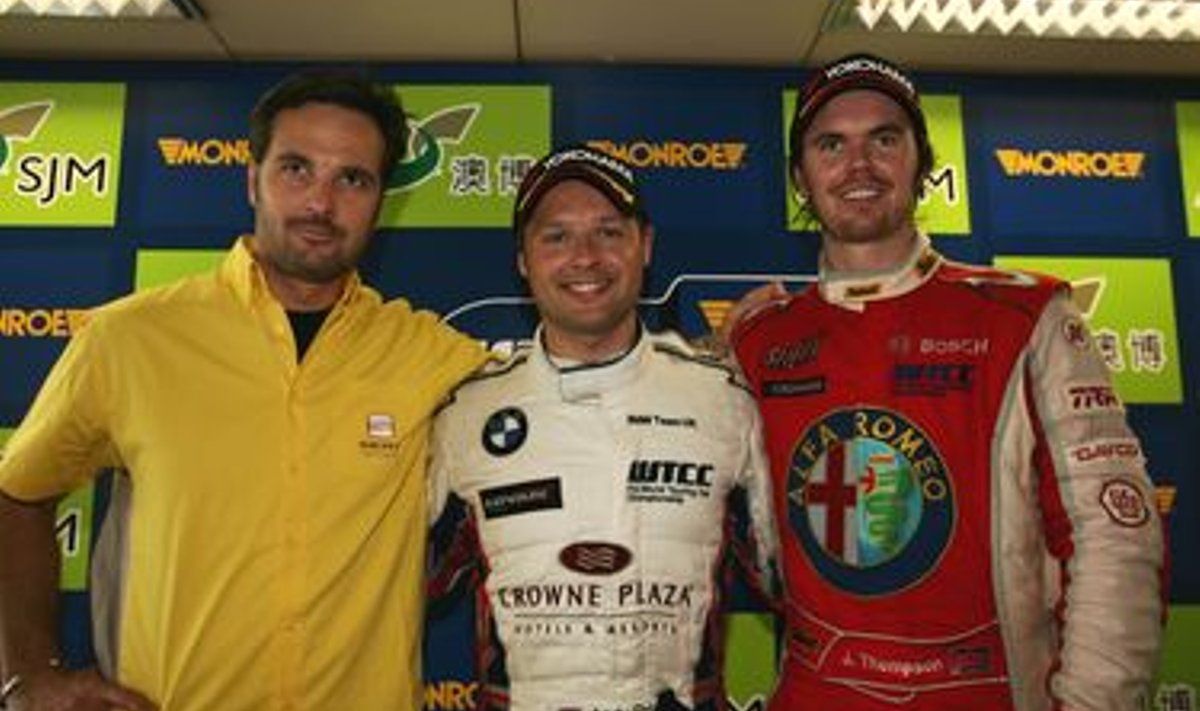 FIA WTCC 2007 esikolmik: Yvan Muller, Andy Priaulx ja James Thompson