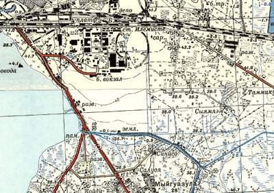 1947. aasta kaart: Lennuväli on täielikult salastatud.