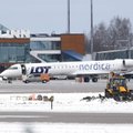 ÄRILEHE FOTOD: Nordica lennukiparki jõudis värskete kirjadega lennuk
