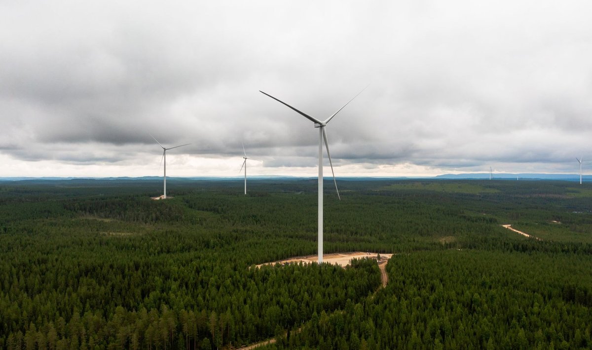 Enefit Greeni esimene tuulepark Soomes sai valmis aprillis.