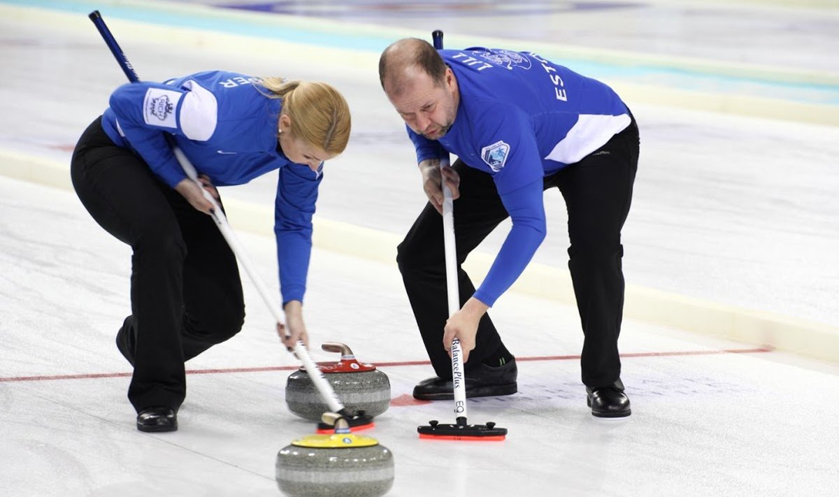 Eesti curlingu segapaar Maile Mölder ja Erkki Lill