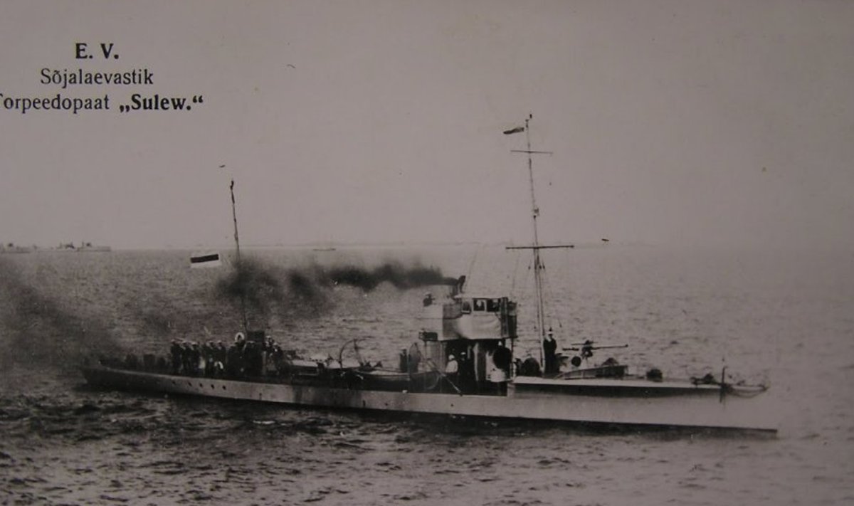 Eesti ainus esimesest ilmasõjast pärit torpeedopaat Sulev. Foto: Tallinna Ülikooli teadusraamatukogu Baltica fond