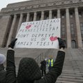 В Хельсинки люди вышли на пикет против закрытия пограничных переходов с Россией