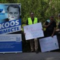 ФОТО | Члены KOOS устроили демонстрацию с требованием освободить Айво Петерсона 